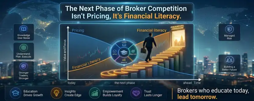 The Next Phase of Broker Competition Isn't Pricing, It's Financial Literacy